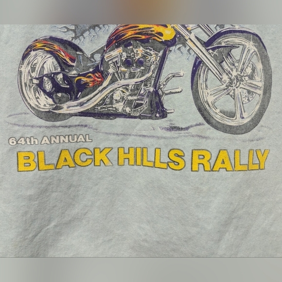 Sturgis 2004 Black Hills Rally cut-off denim LARGE shirt embroidered - Picture 9 of 16